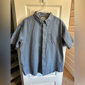 L.L. Bean Slate Blue Collared Shirt
